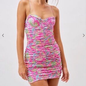 For Love and Lemons Julien floral cami dress 
XS